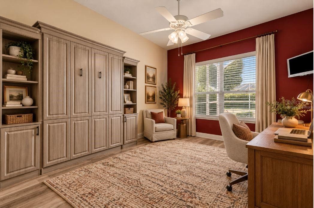 Virtually staged office/guest bedroom - 1126 MIONA SHORES DR, THE VILLAGES