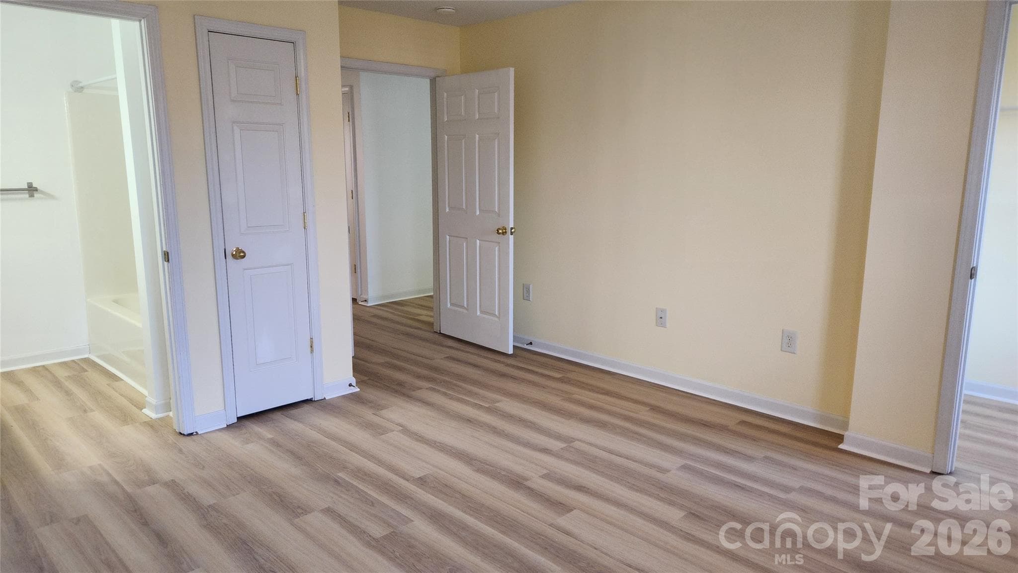 Bedroom #2, new floors and new paint - 110 Steam Engine Drive, Mooresville
