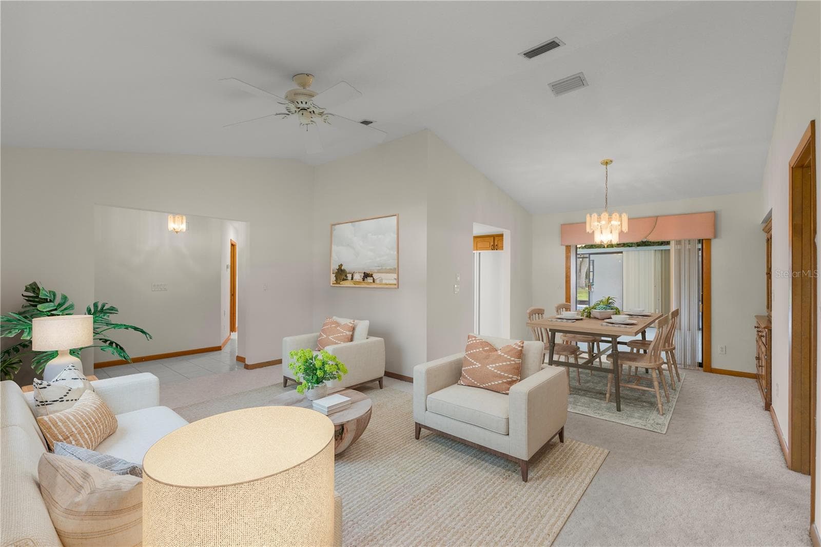 Den or Formal Living Room-Virtually Stagged - 7430 SW 100TH PL, OCALA