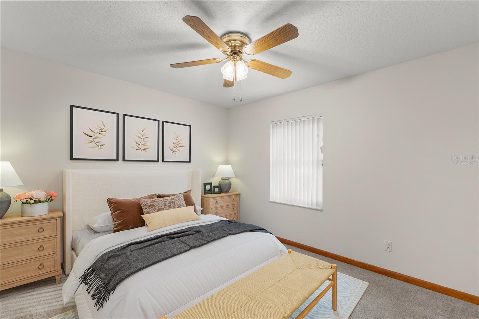 Guest Bedroom 2-Virtually Staged - 7430 SW 100TH PL, OCALA
