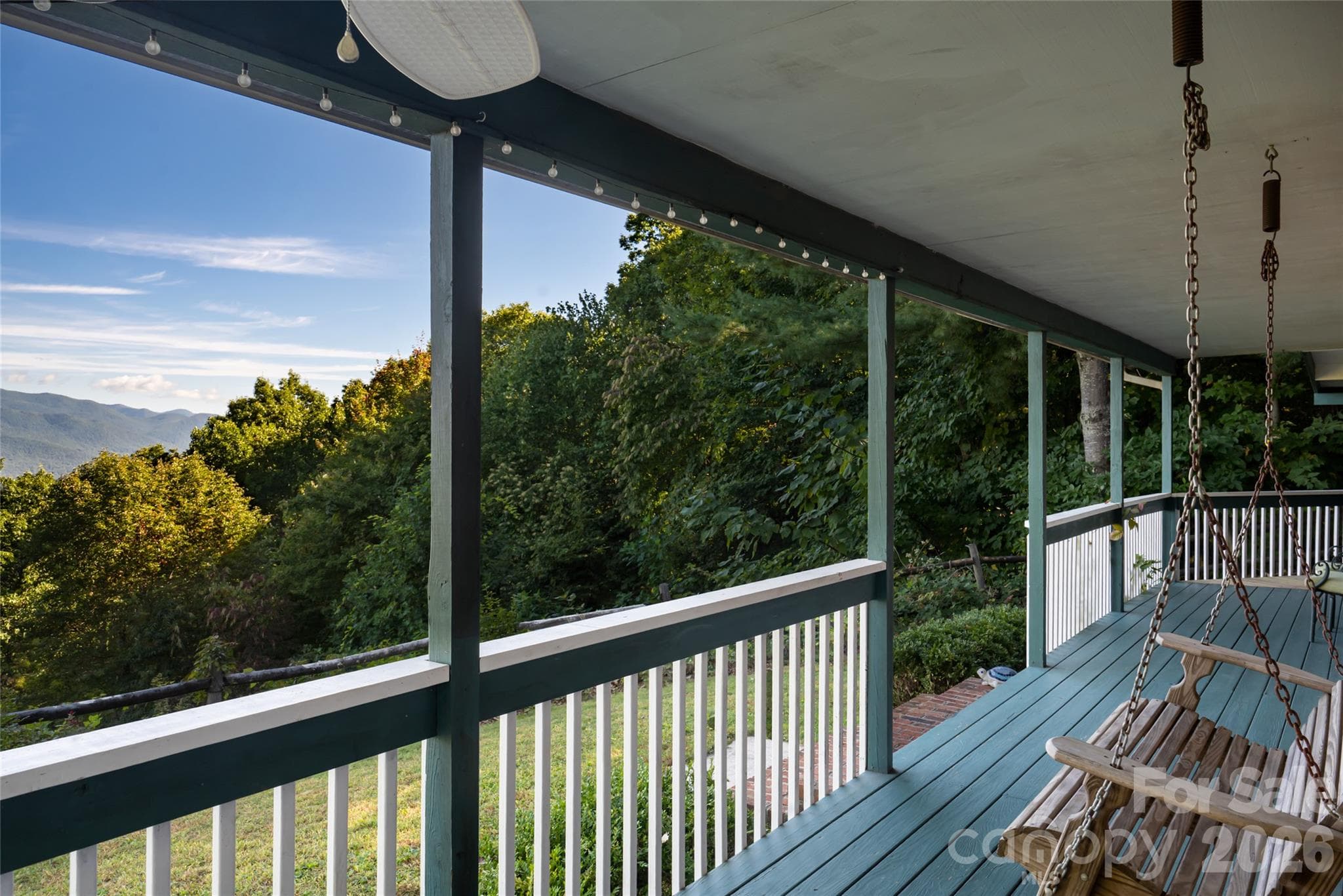 Covered back porch - 126 Wildflower Cove Drive, Swannanoa