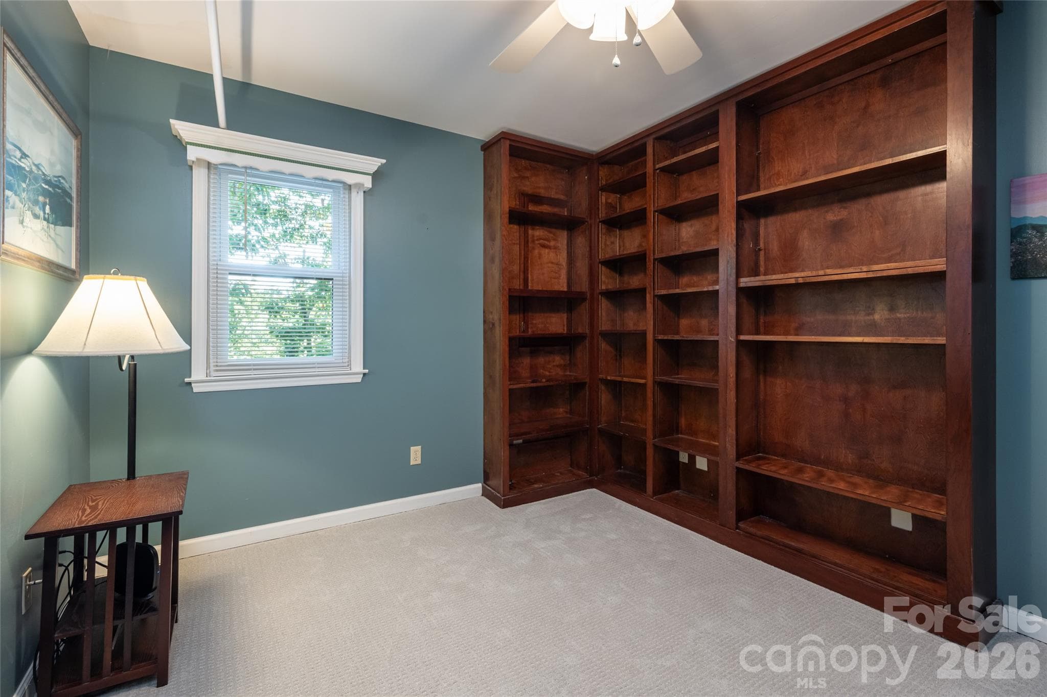 Guest Bedroom 2 with built in shelving - 126 Wildflower Cove Drive, Swannanoa