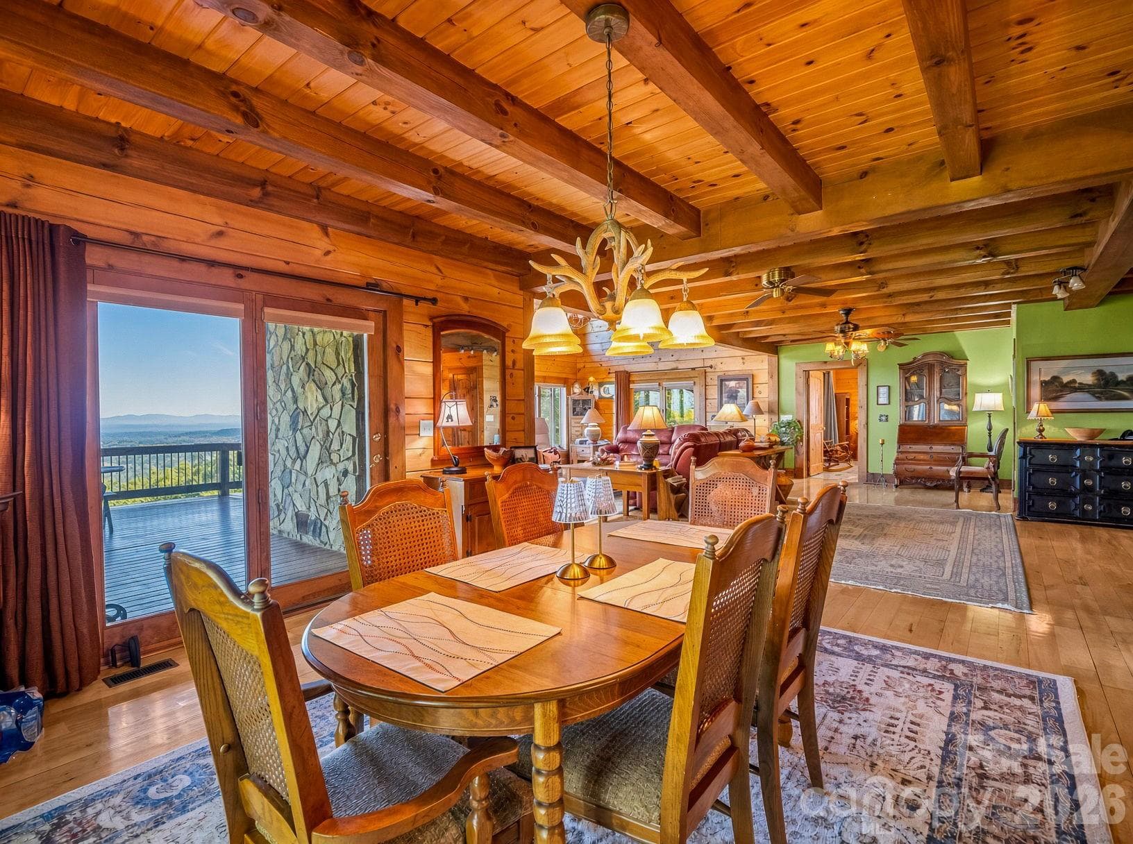 Dining room is adjacent to great room - 5409 Mineral Springs Mountain Avenue, Valdese