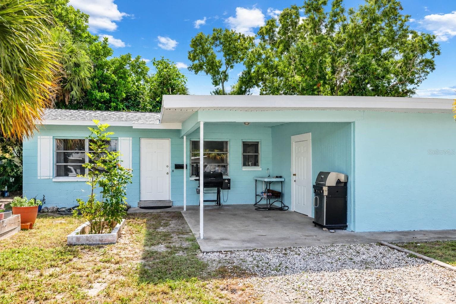 Unit 1 - Outside Covered Patio - 173 38TH AVE SE, ST PETERSBURG