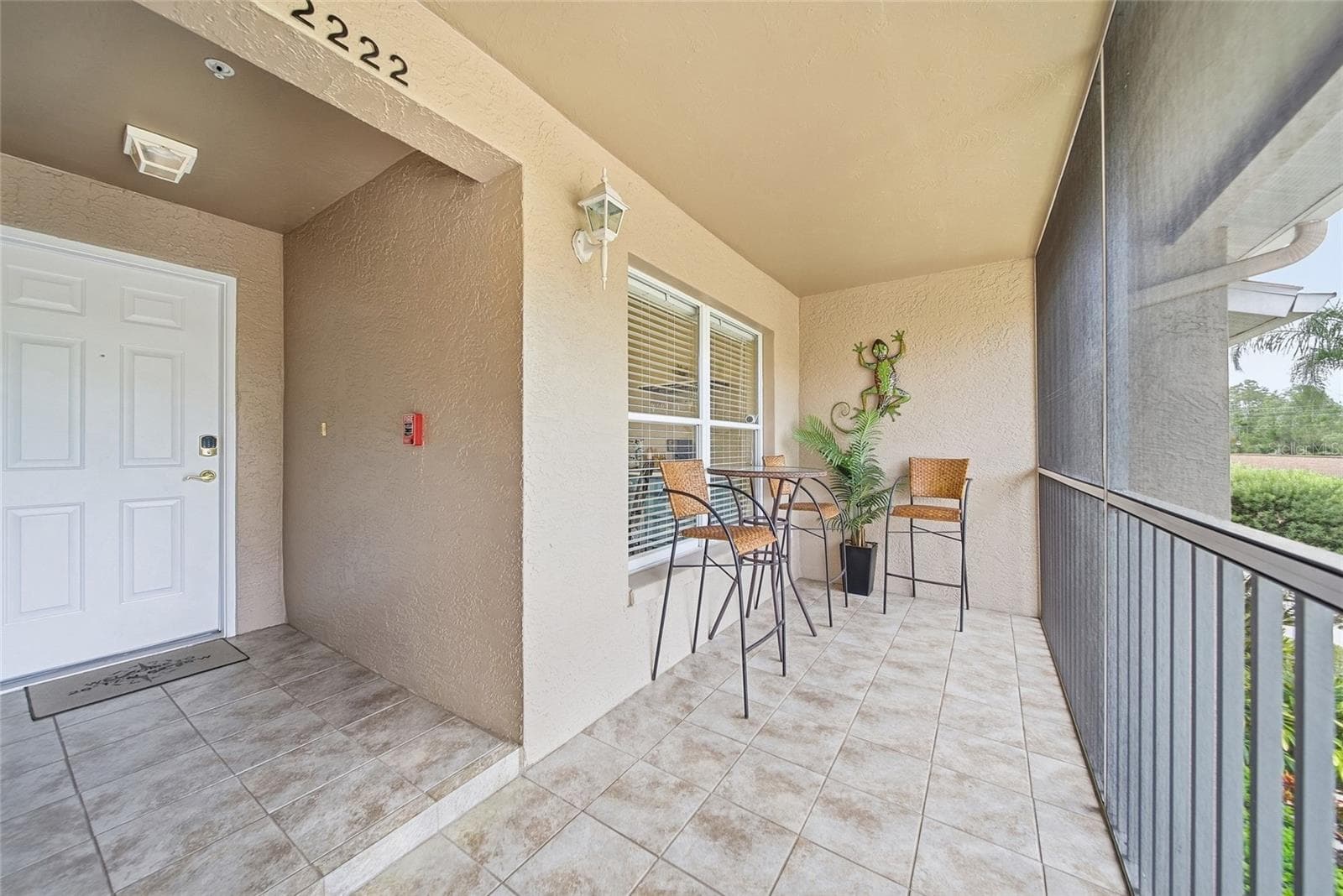 Front screened in balcony - 5320 HYLAND HILLS AVE #2222, SARASOTA