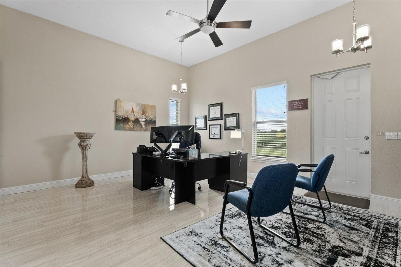 The inlaw suite is currently used as an office. This room could be the living/dining room, if the conference room is staged as a bedroom - 520 RYE RD NE, BRADENTON