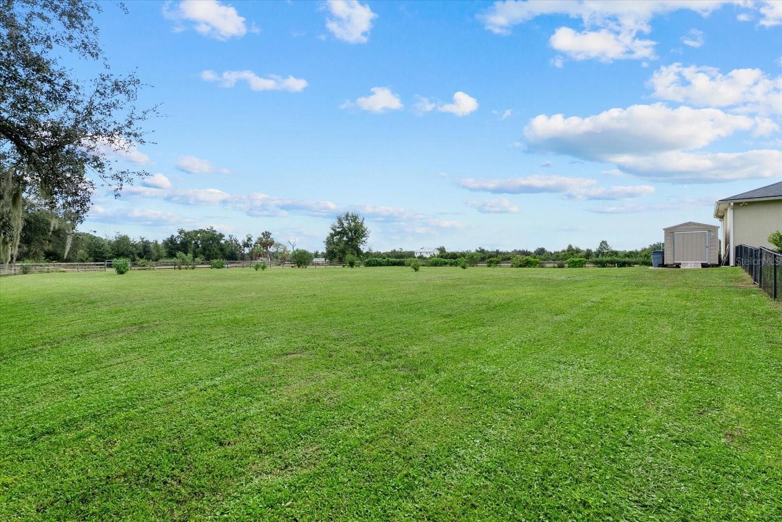 The front pasture behind the house - 520 RYE RD NE, BRADENTON