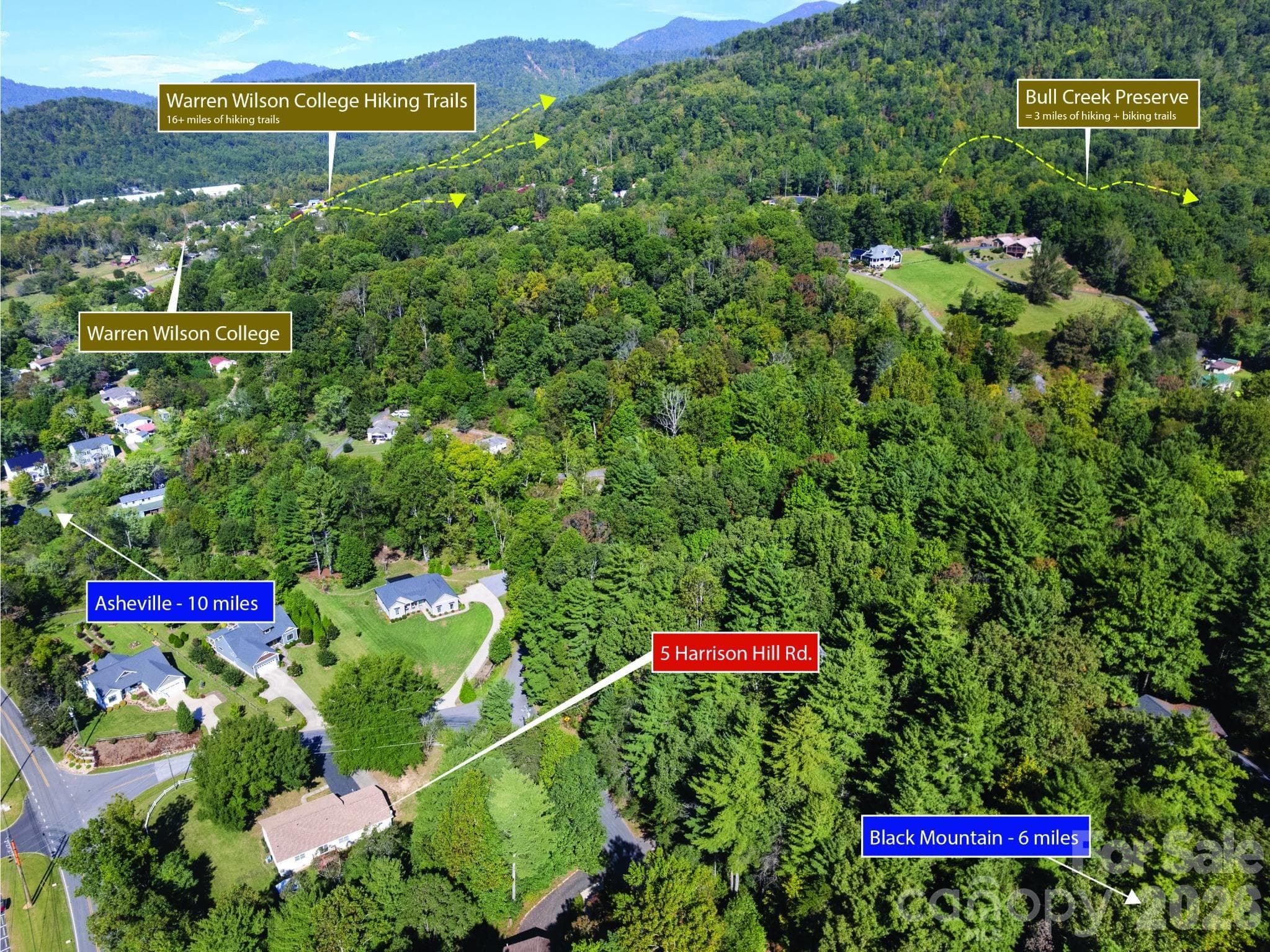 Wonderfully close proximity to the hiking trails at Warren Wilson College, Bull Creek Preserve, the Blue Ridge Parkway, Asheville, and Black Mountain - 5 Harrison Hill Road, Swannanoa