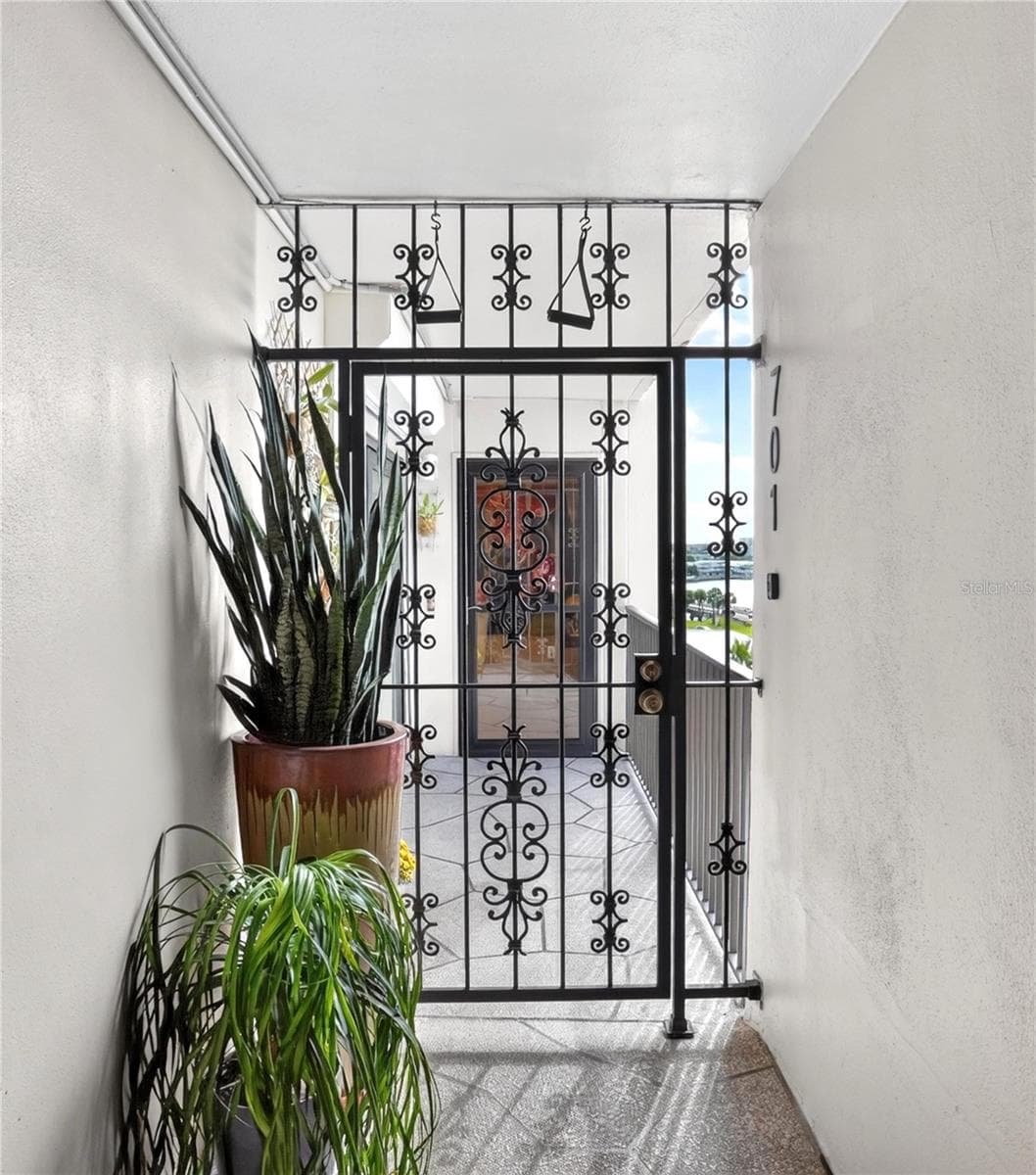 Gated entrance to condo - 7300 SUN ISLAND DR S #701, SOUTH PASADENA