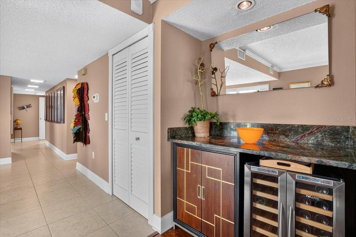 View from dining room to entrance hallway - 7300 SUN ISLAND DR S #701, SOUTH PASADENA