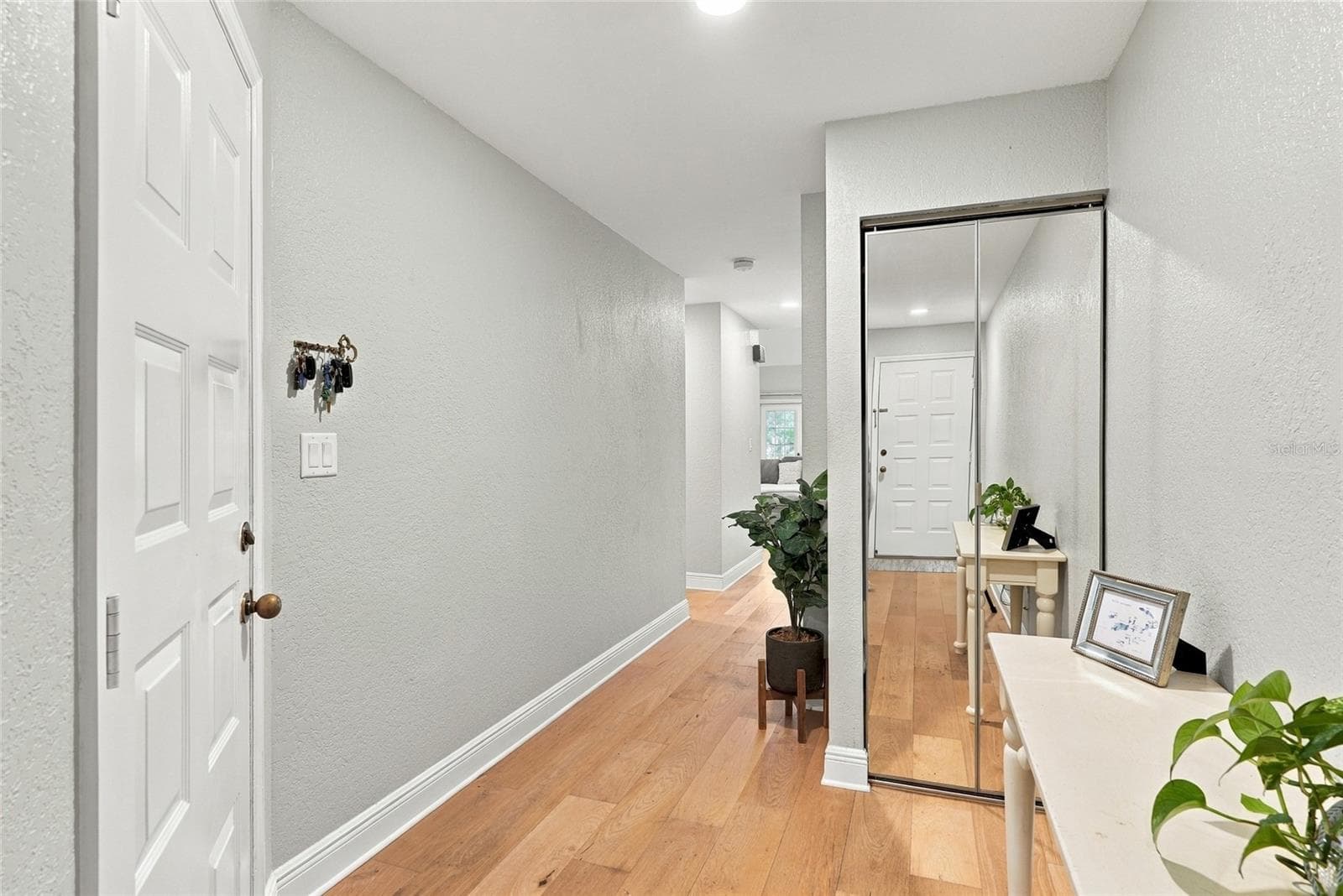 Front entryway with 3 storage closets and garage entry. - 629 SEGOVIA CT NE #405, ST PETERSBURG