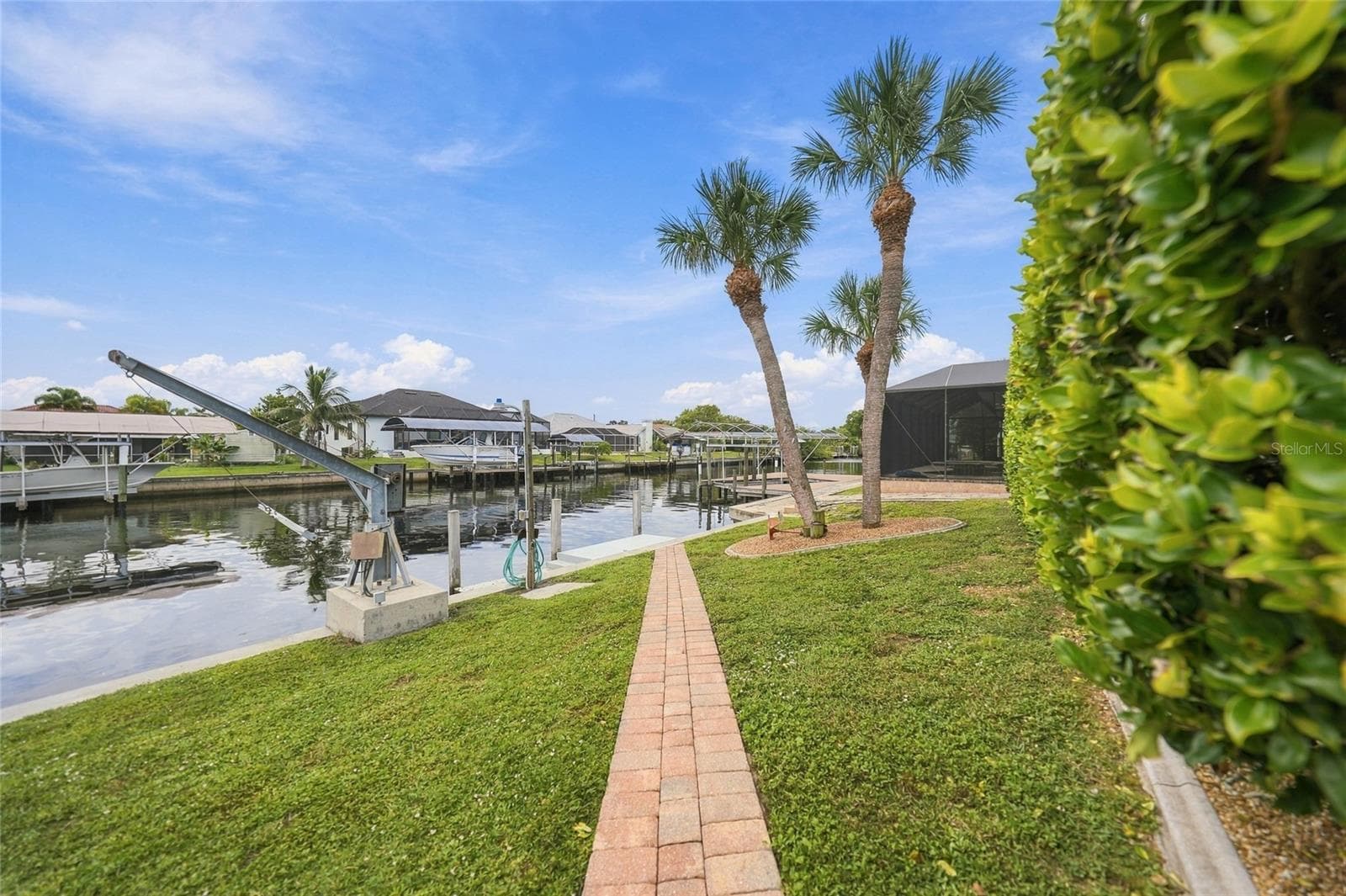 Walkway to dock - 5242 FORBES TER, PORT CHARLOTTE