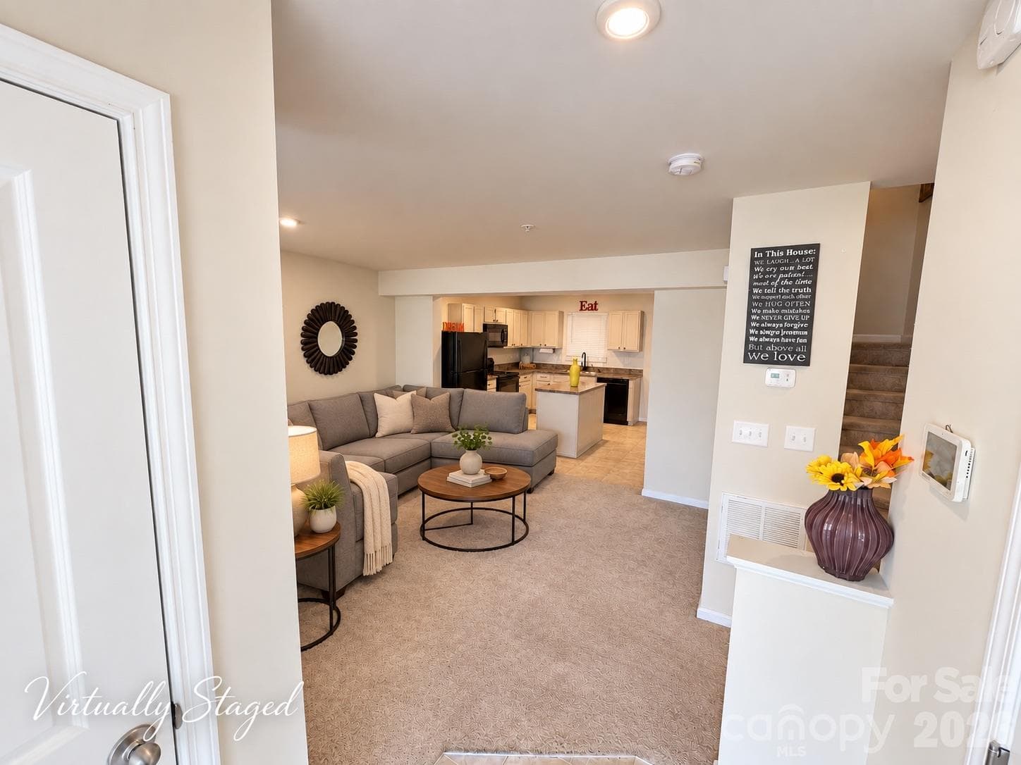 Entry (virtually staged) - 5356 Austin Knoll Court, Charlotte