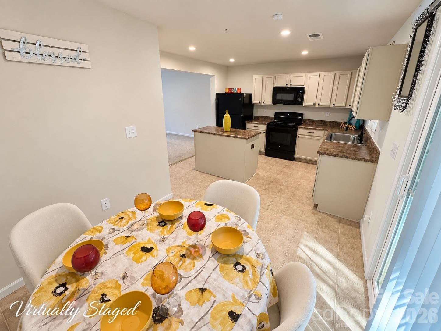 Eat-in Kitchen (virtually staged) - 5356 Austin Knoll Court, Charlotte