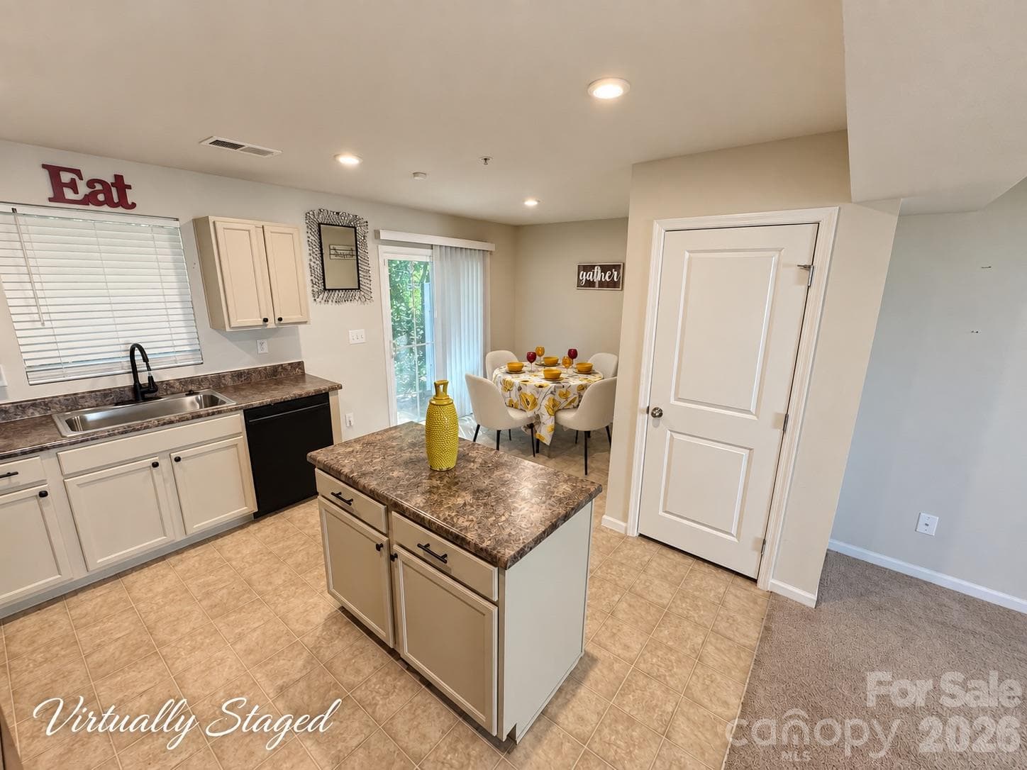 Kitchen (virtually staged) - 5356 Austin Knoll Court, Charlotte