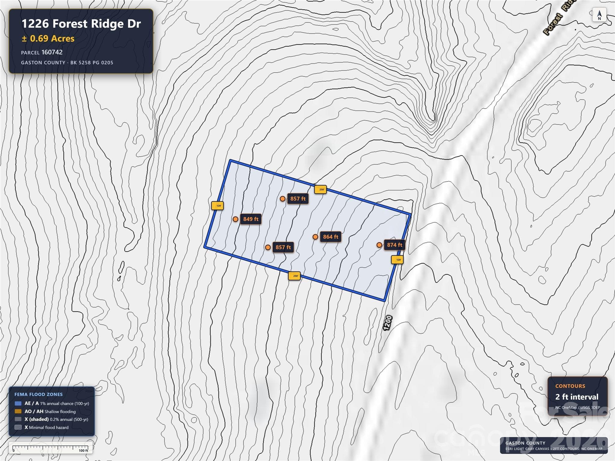 Lot at 1226 Forest Ridge Drive, Bessemer City, photo 5 of 5
