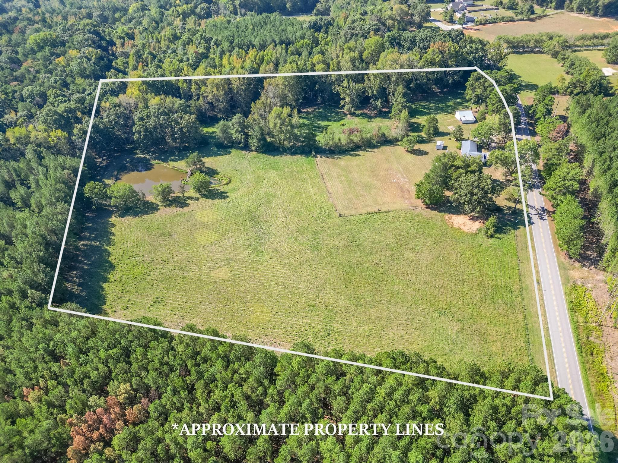 Home plus barn shed - 7615 S Rocky River Road, Monroe