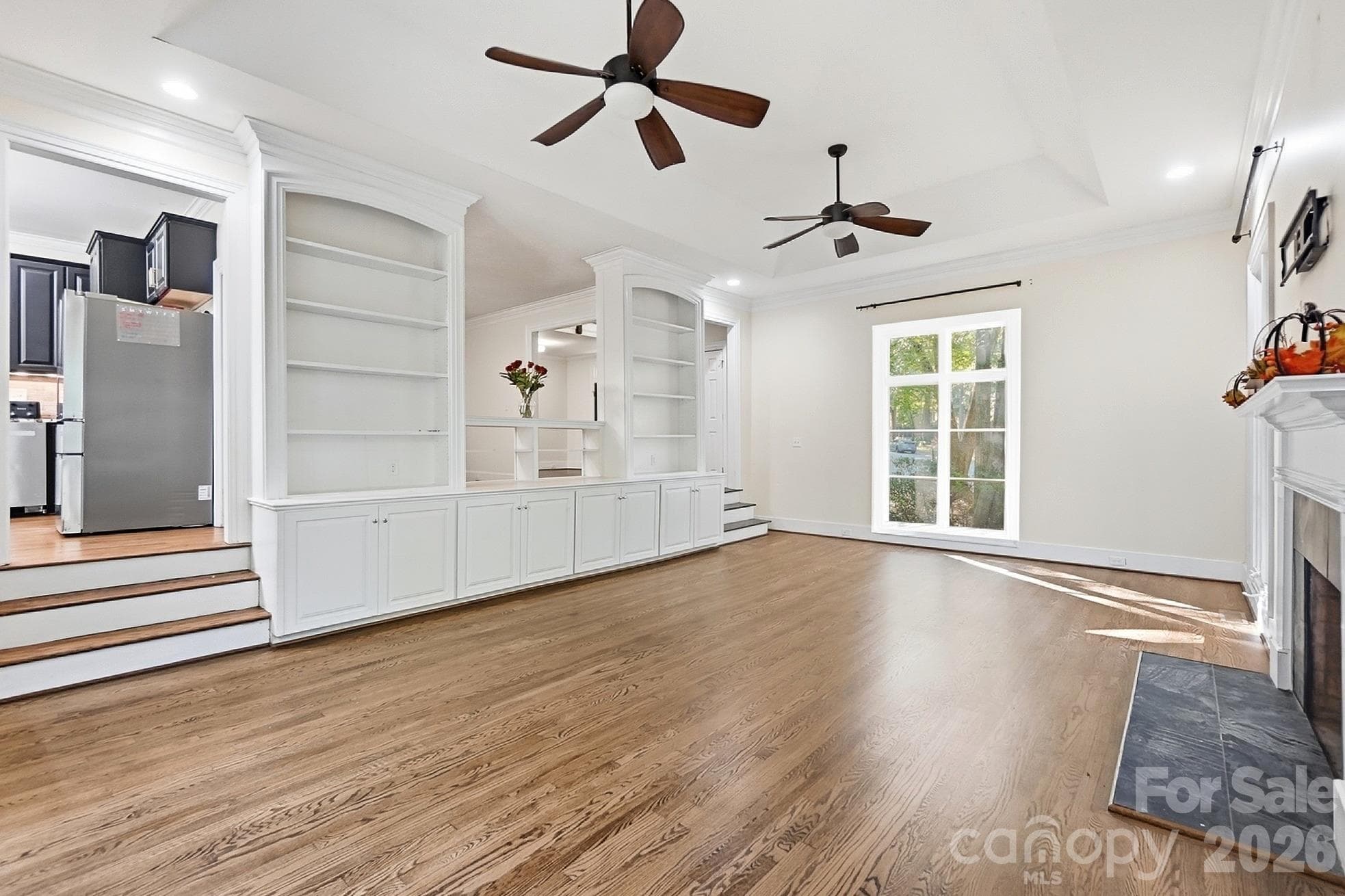 Family Room - Not Staged - 3501 Castellaine Drive, Charlotte