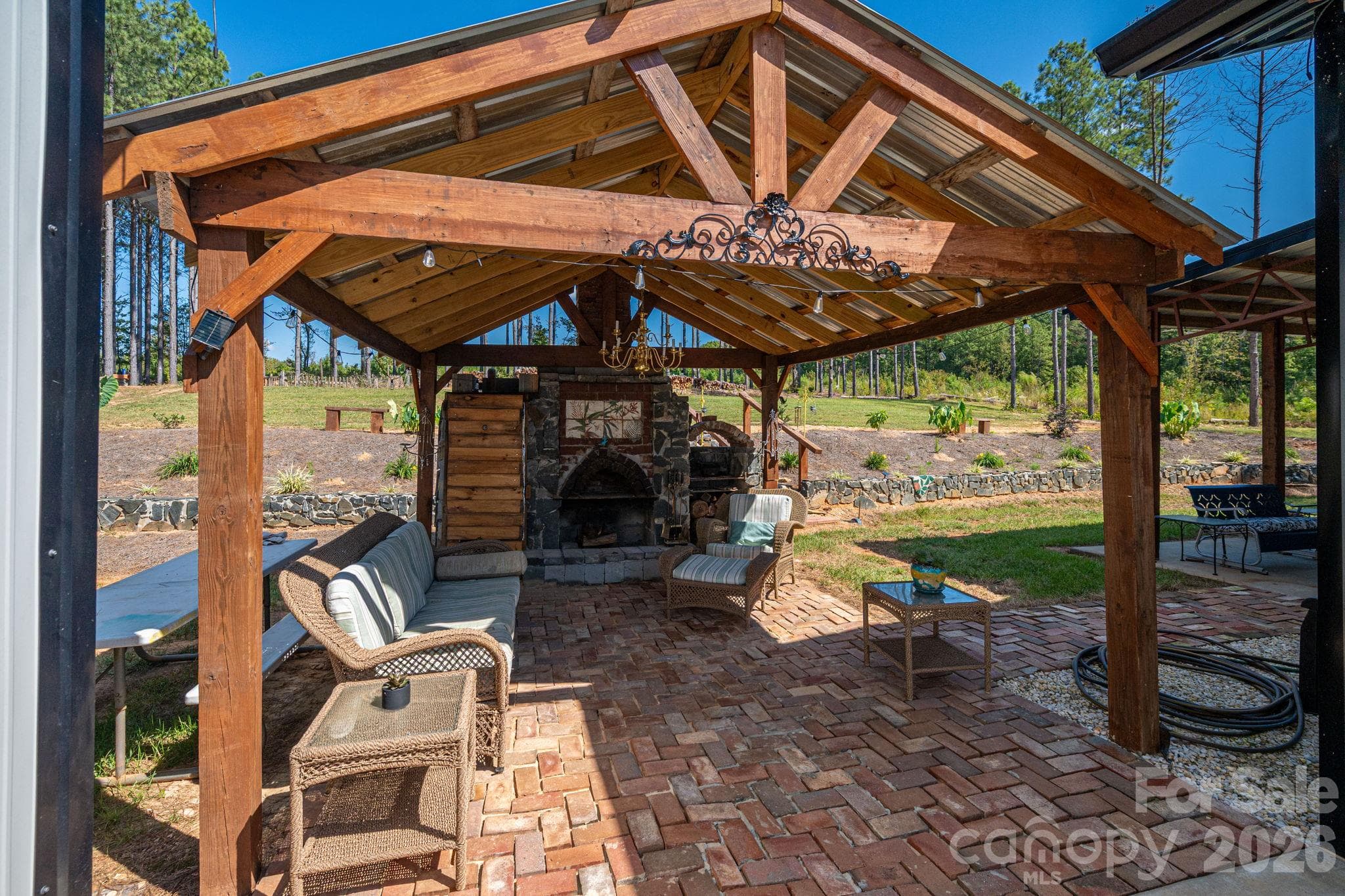 Outdoor Fireplace/Grill - 136 Sellers Road, Kings Mountain