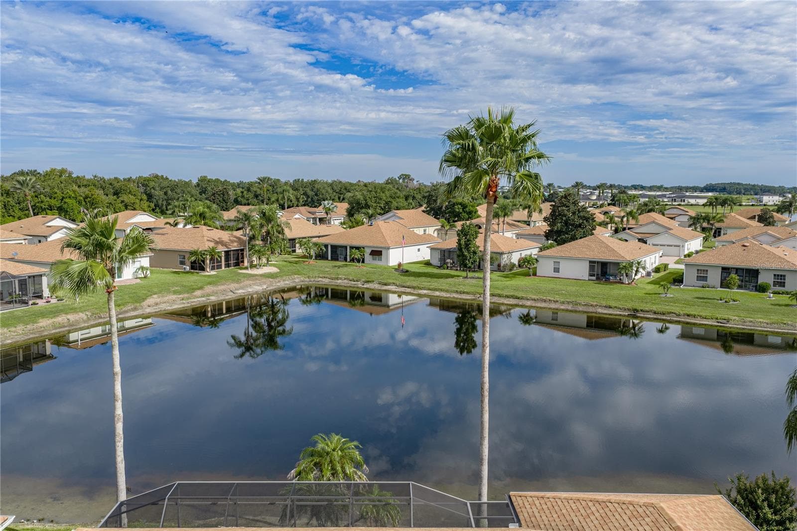 The pond behind this home. - 4232 DORNOCH DR, LAKE WALES