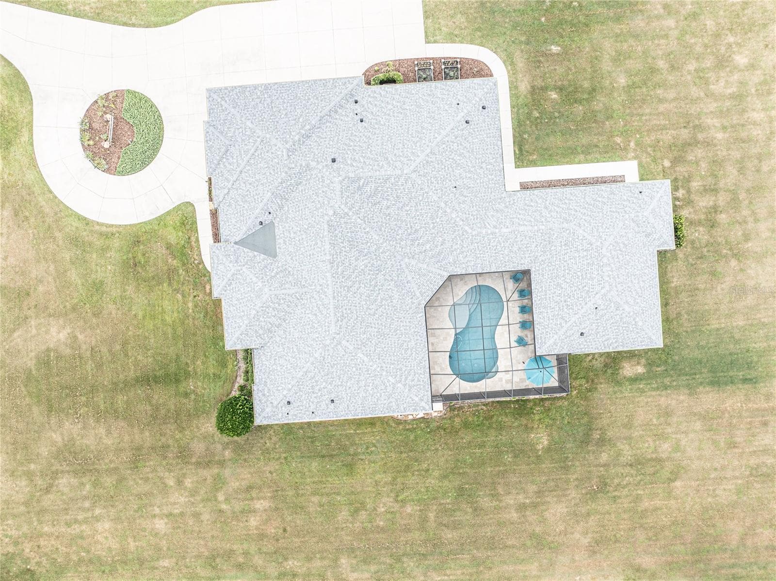 Aerial view of home - 10640 NE 27TH ST, OXFORD