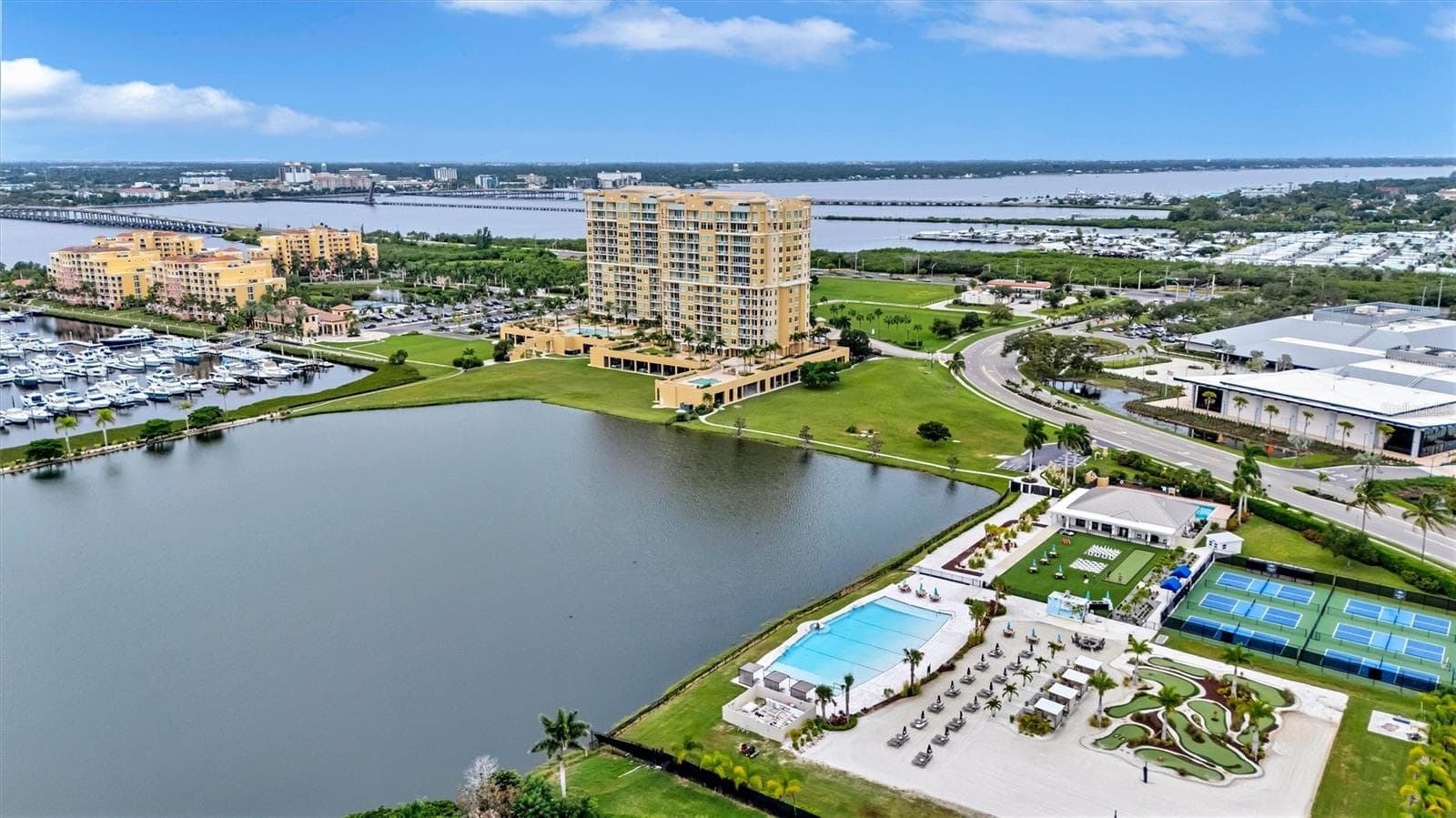 View of Beach Club and Back of Building - 140 RIVIERA DUNES WAY #306, PALMETTO