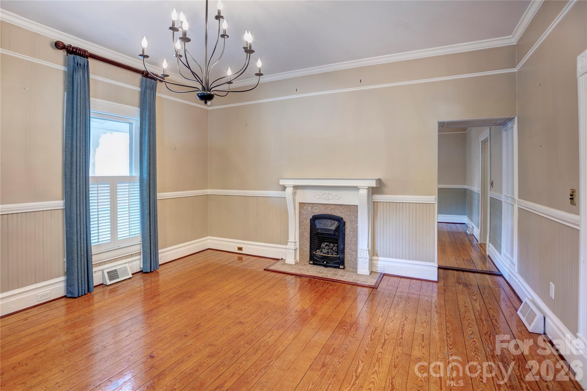 Living room with fireplace - 30 Georgia Street NW, Concord