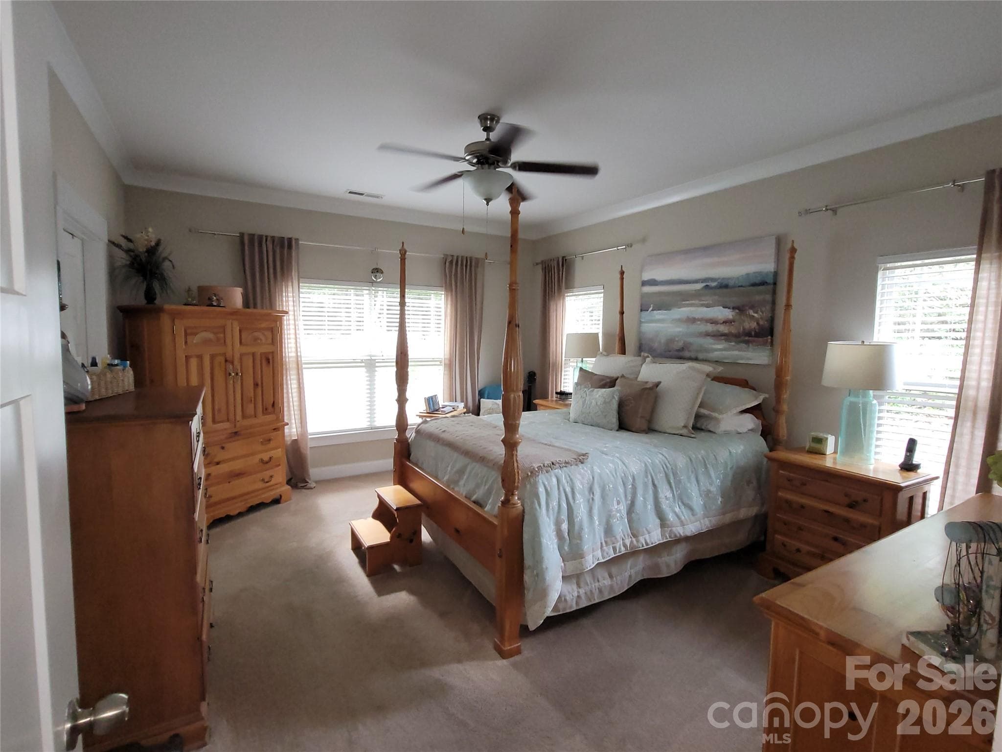 Master Bedroom with Walk-In Closets - 2117 London Lane, Belmont