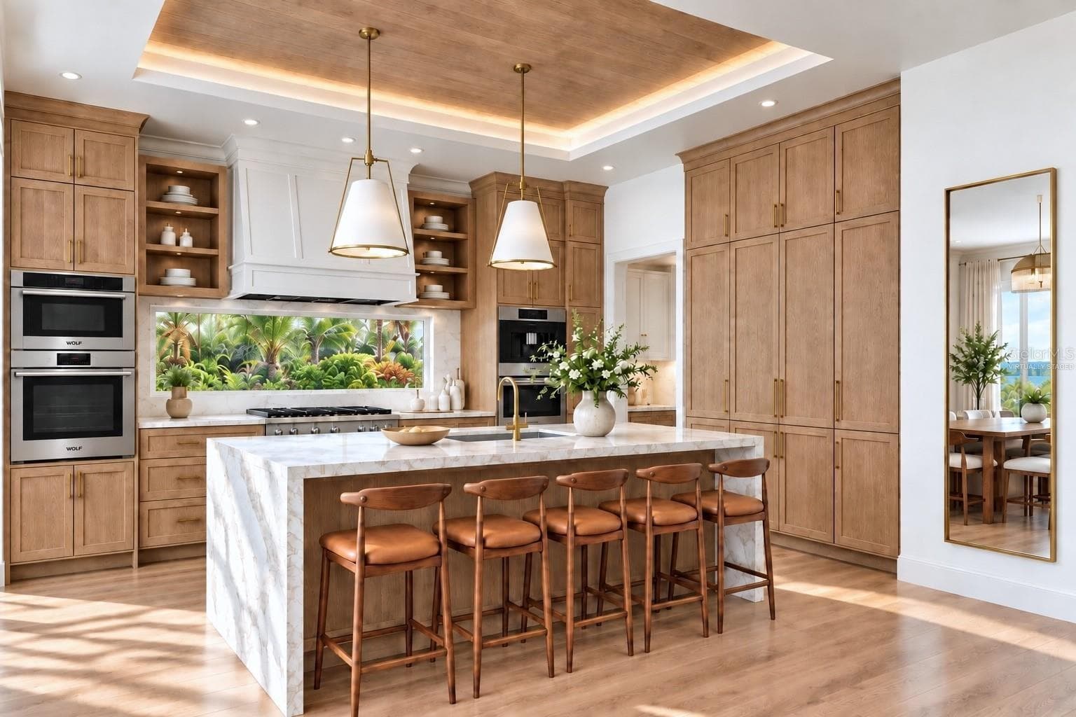 Kitchen. Virtually staged. - 1386 TANGIER WAY, SARASOTA