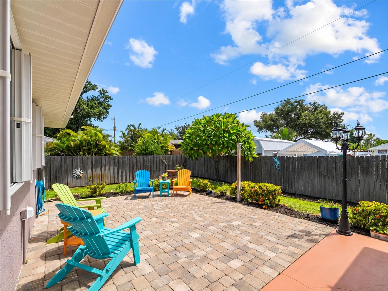 Fenced yard - 1477 HUDSON RD, VENICE