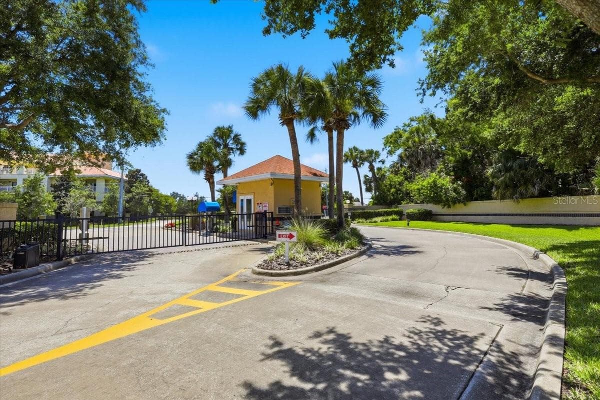 Gated entrance in to the community - 2 MARINA POINT PL, PALM COAST
