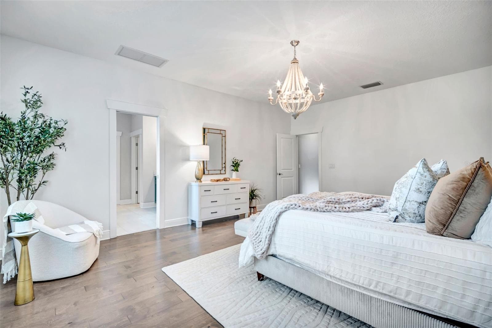 Primary Bedroom Staged - 3615 W RENELLIE CIR, TAMPA