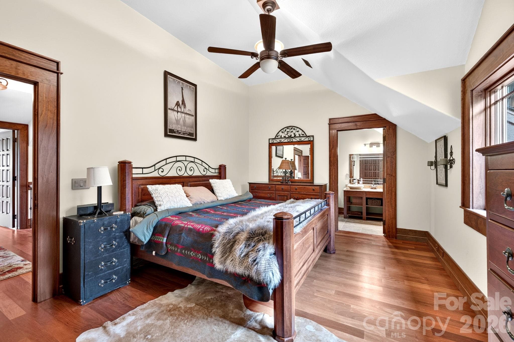 One of three guest rooms upstairs - 93 Lombard Street, Waynesville