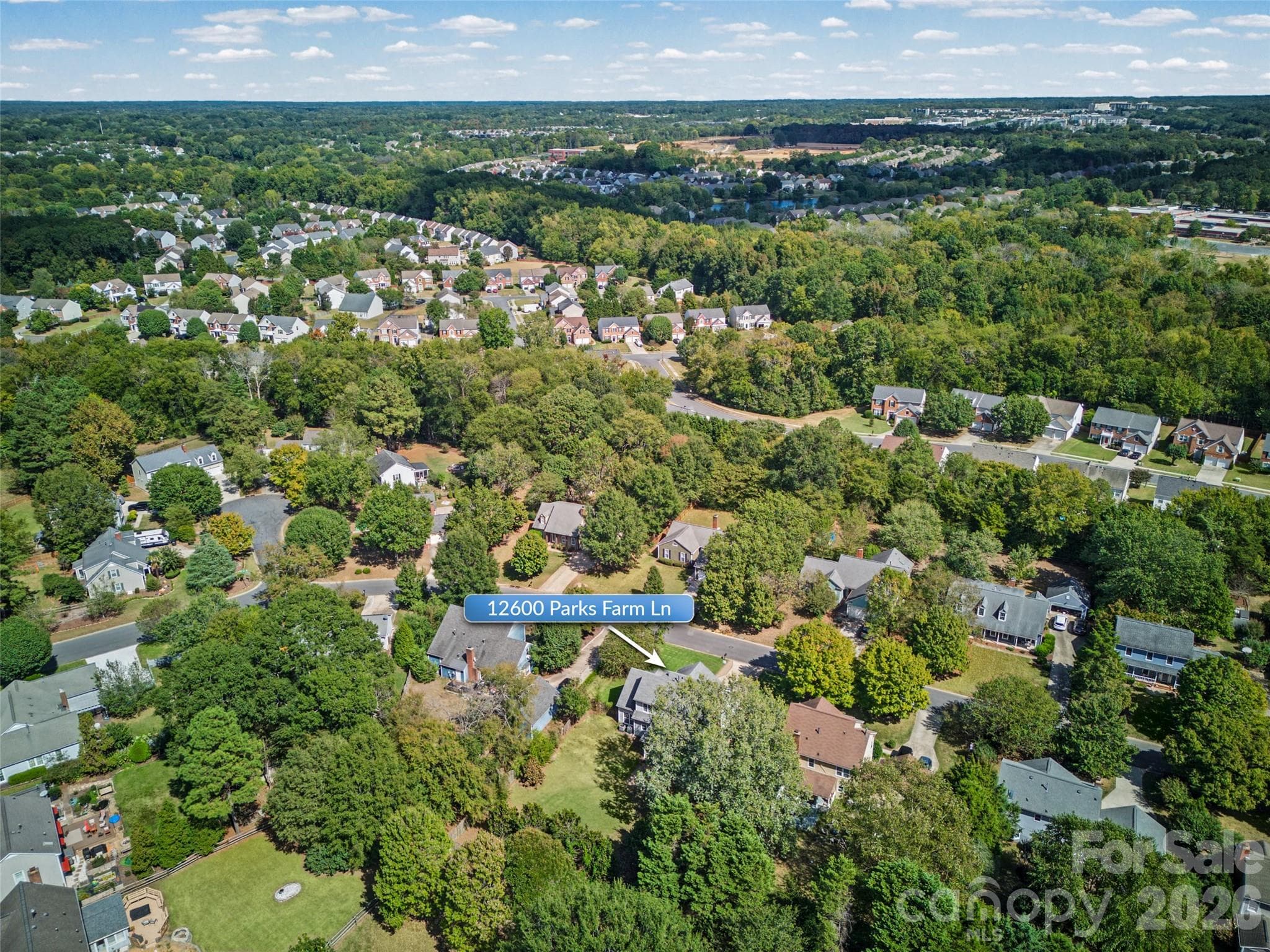 Aerial - 12600 Parks Farm Lane, Charlotte