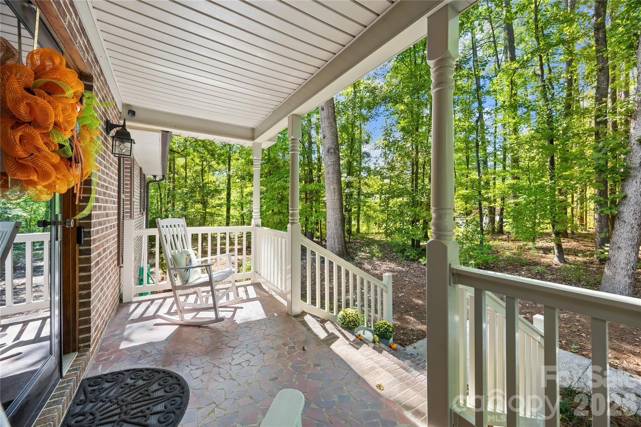 Front porch - truly enjoy your morning coffee in Nature - 16208 Deepwood Place, Indian Trail