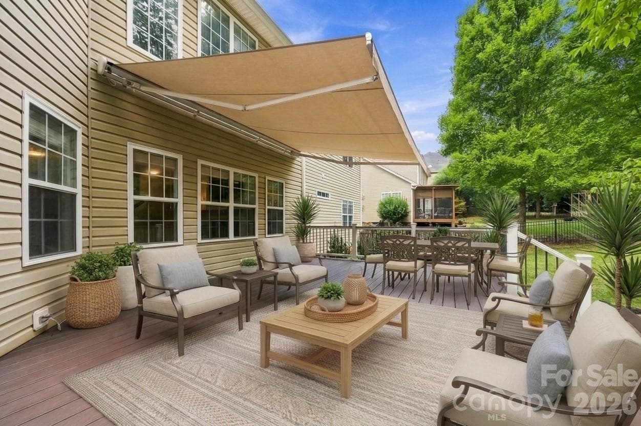 Awning with Virtually Staging - 6326 Stephens Grove Lane, Huntersville