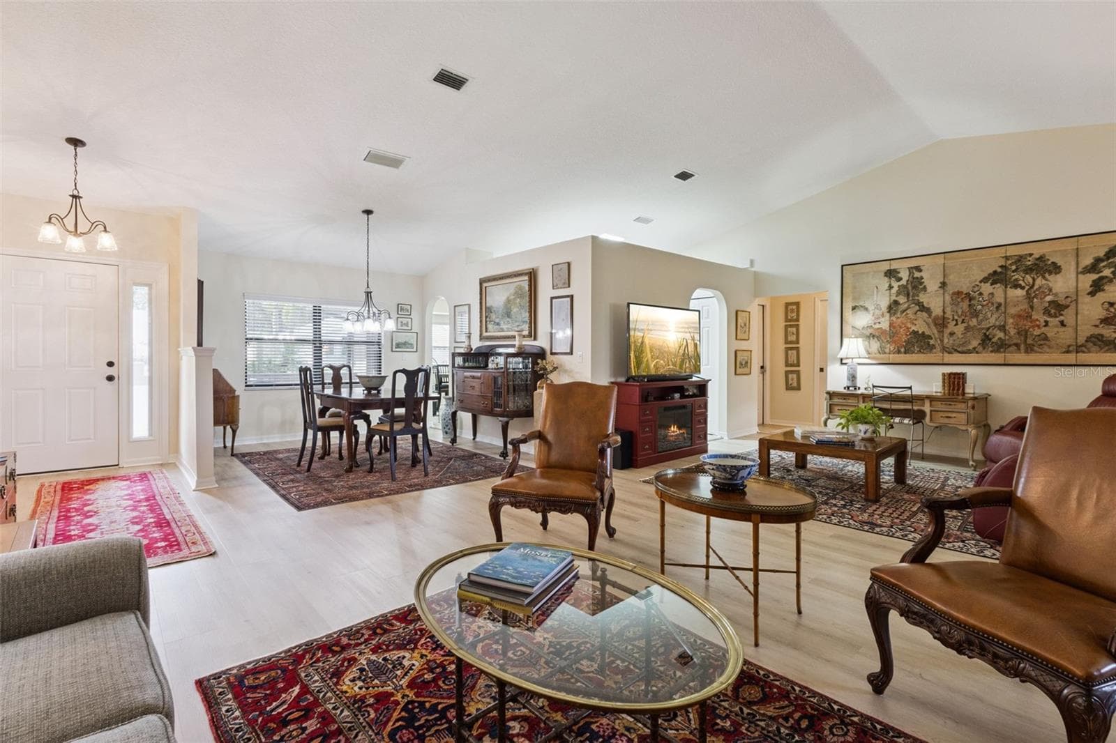 LIVING & DINING AREAS looking toward kitchen - 21736 PRINCESS GRACE CT, LEESBURG