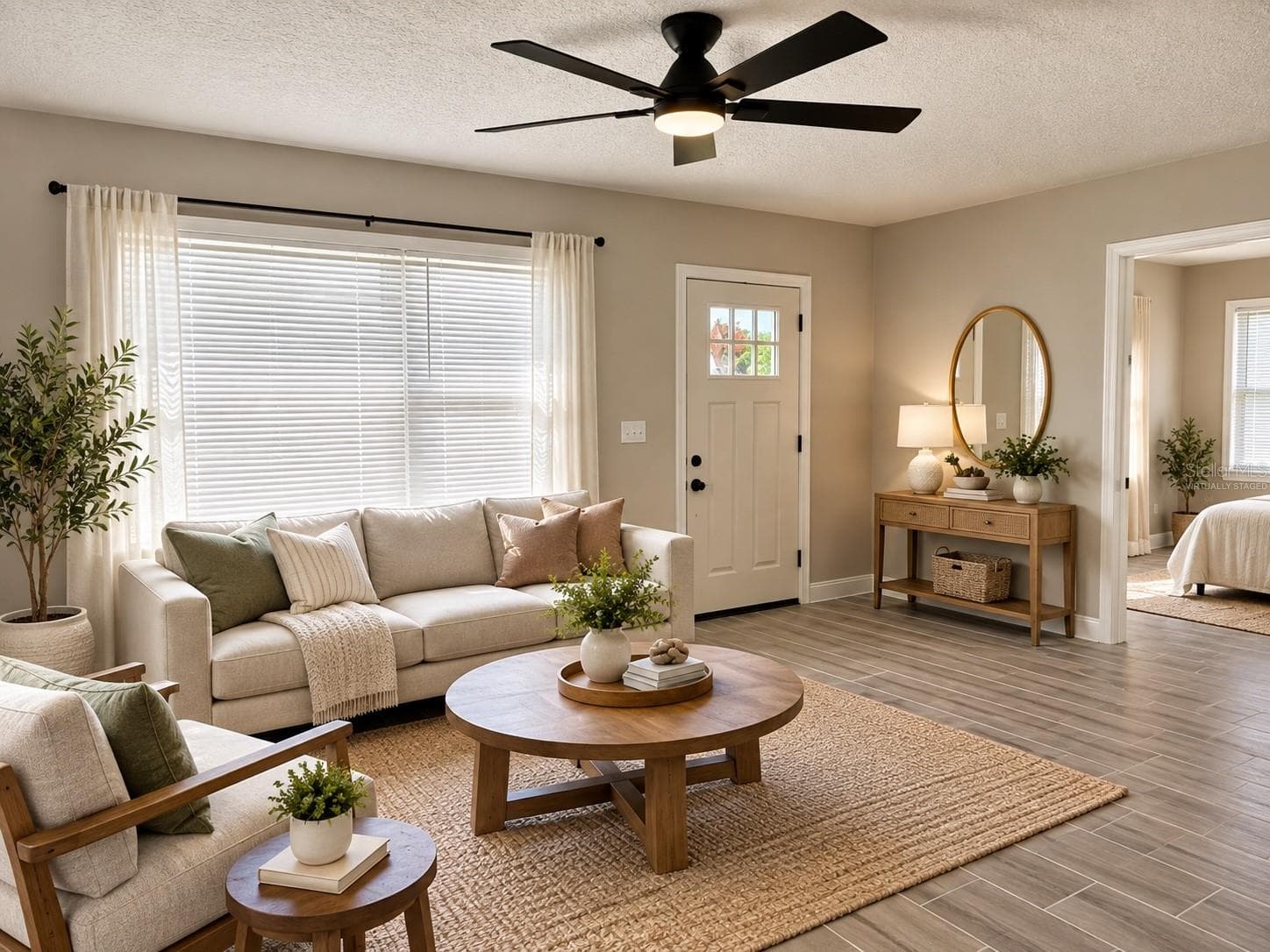 Living Roomvirtually staged - 6243 MAIN ST, NEW PORT RICHEY