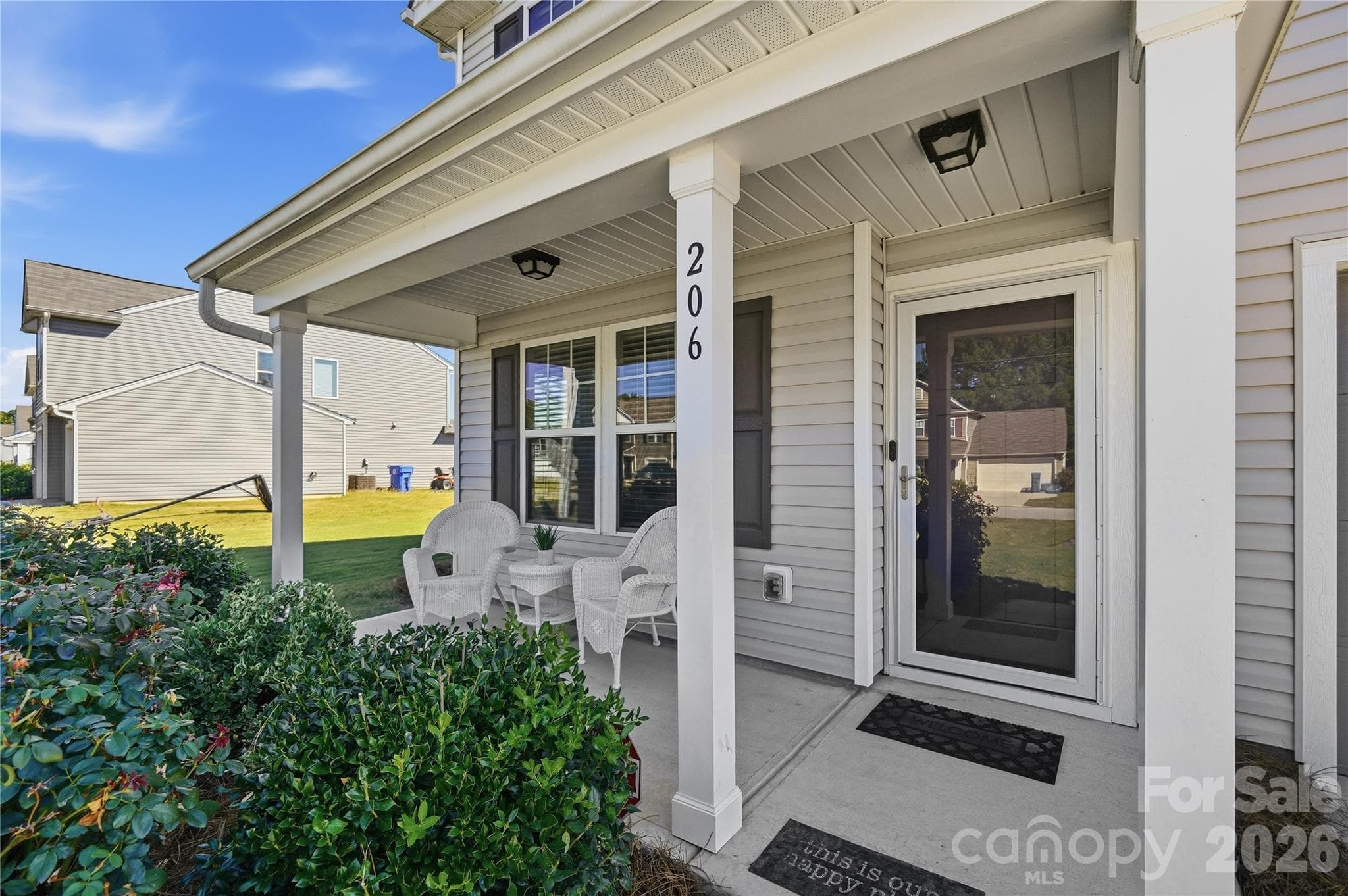 Rocking chair front porch - 206 Amberly Circle, Pageland