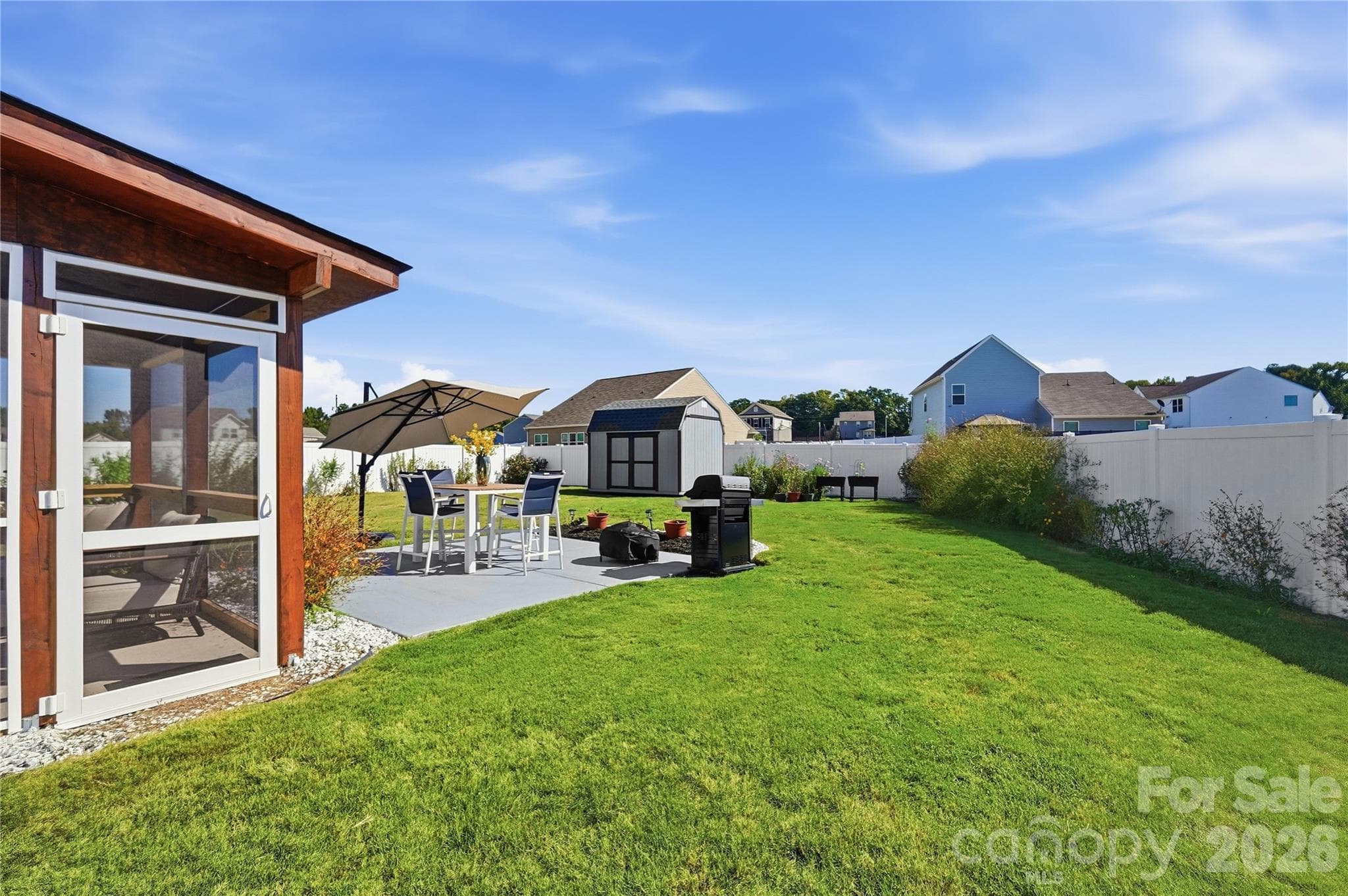 View of Backyard - 206 Amberly Circle, Pageland