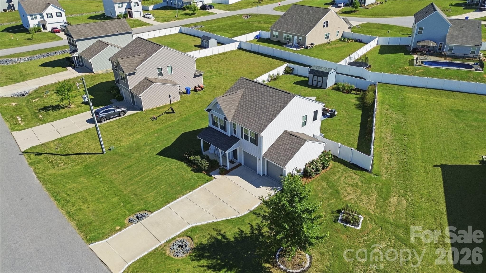 Aerial View of 206 Amberly Circle - 206 Amberly Circle, Pageland