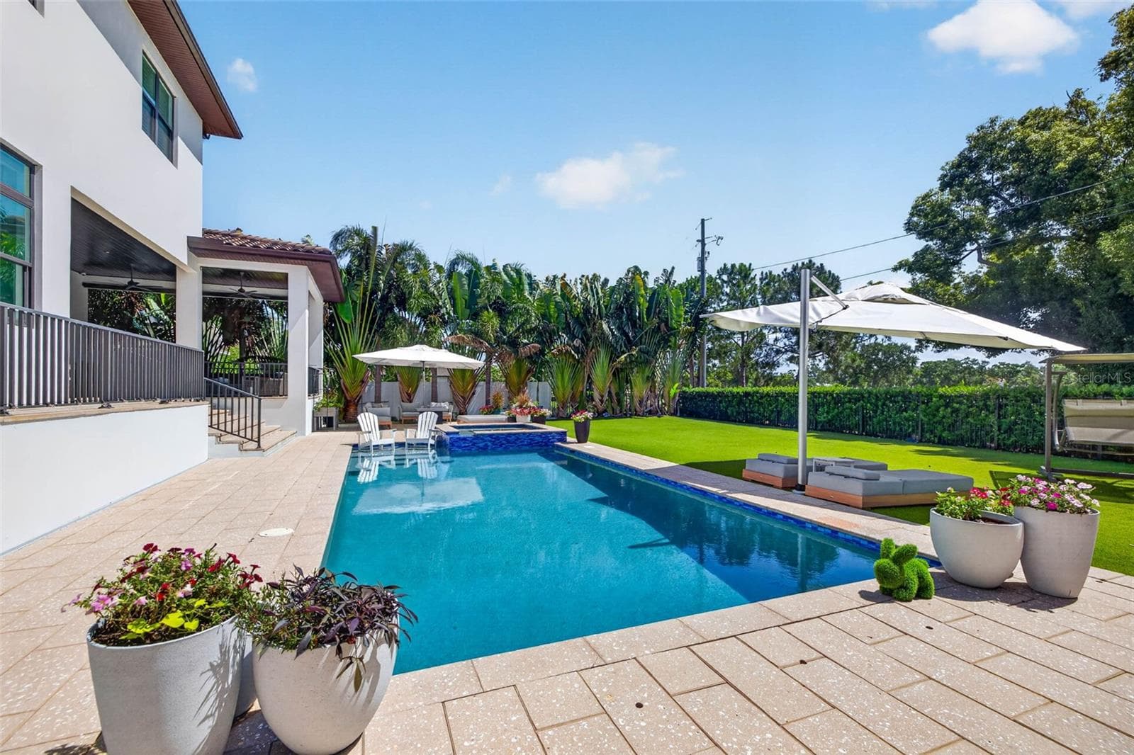 Custom Build Sekas Pool with Sun Shelf - 1341 MONTEREY BLVD NE, ST PETERSBURG