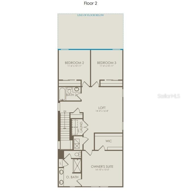 Floor Plan - Floor Two - 10366 CRESSIDA ALY, ORLANDO