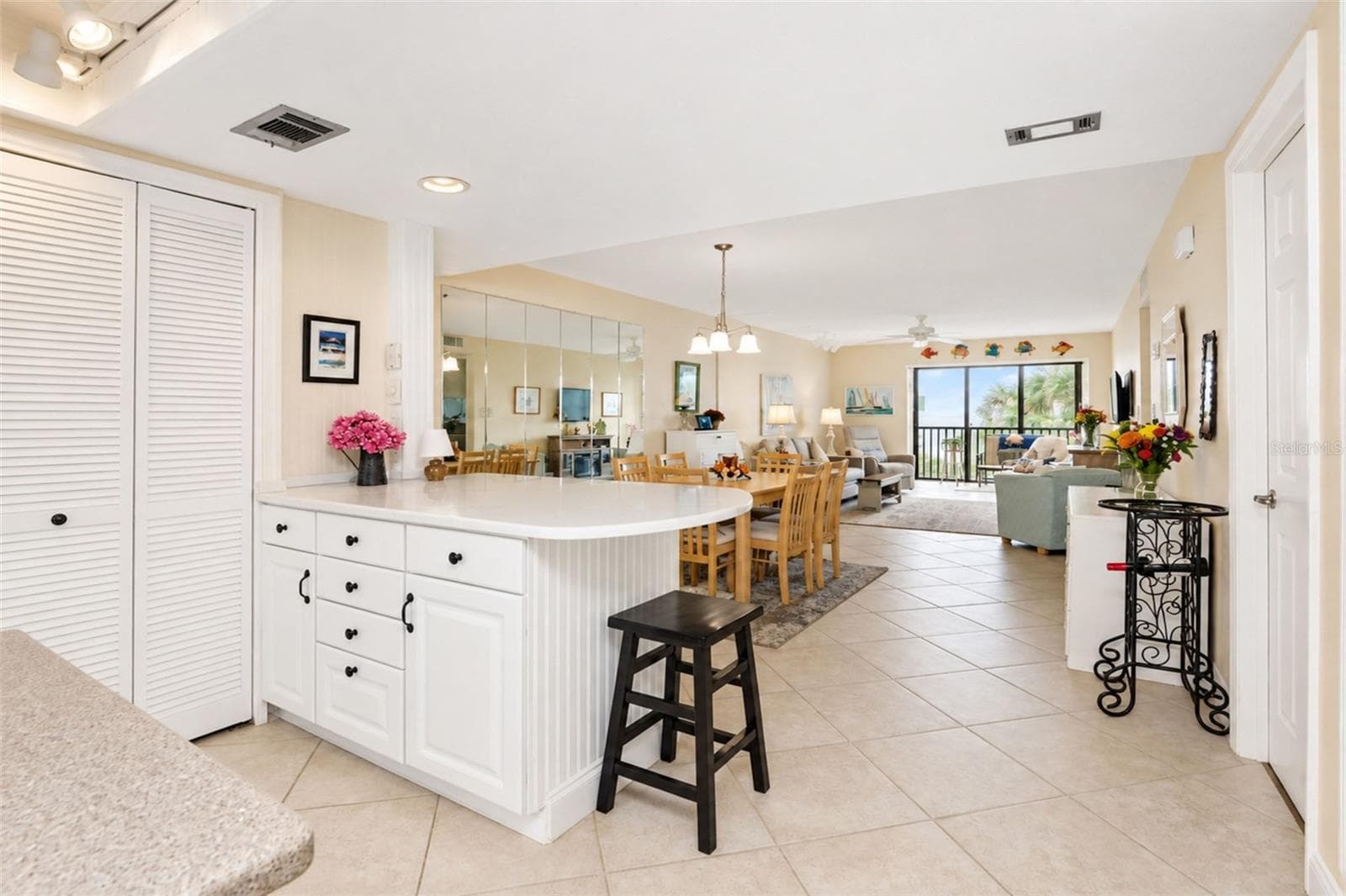 Kitchen with Breakfast Bar - 2700 N BEACH RD #A105, ENGLEWOOD