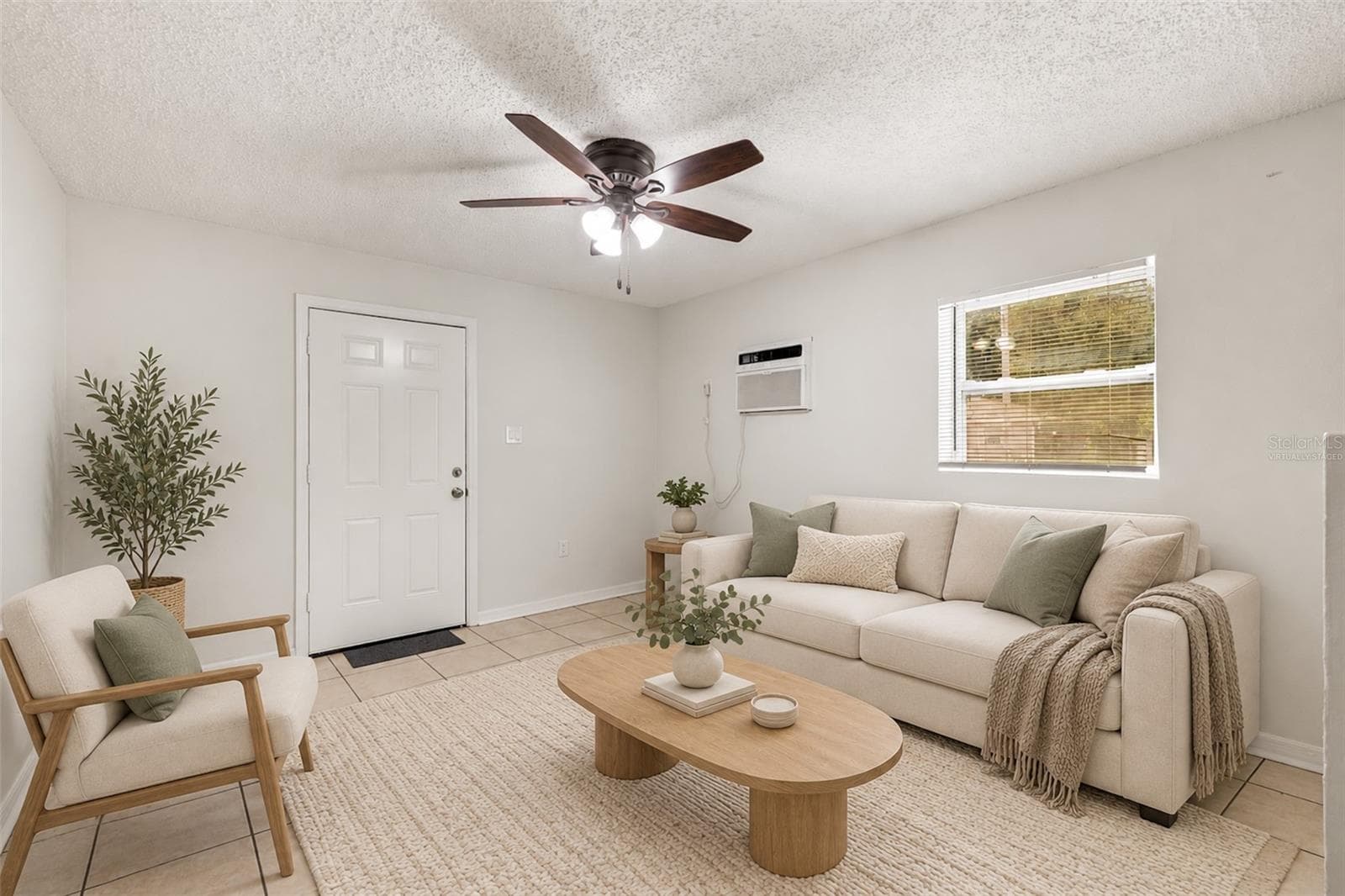 Unit A - Virtually Staged Living Room - 3413 N 53RD ST, TAMPA