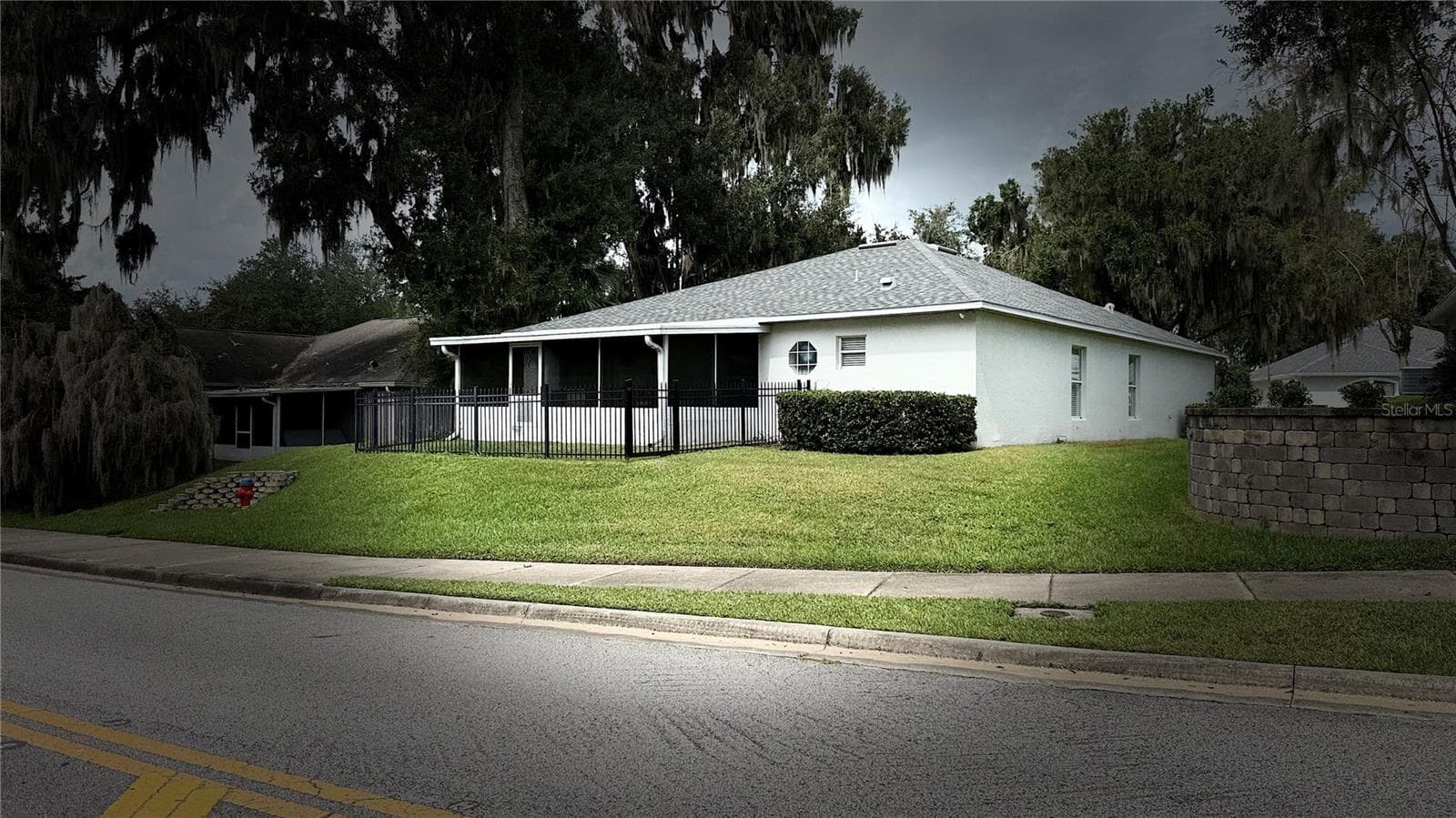 Rear of Home, Wrought Iron Fenced back yard - 2645 SW 20TH CIR, OCALA
