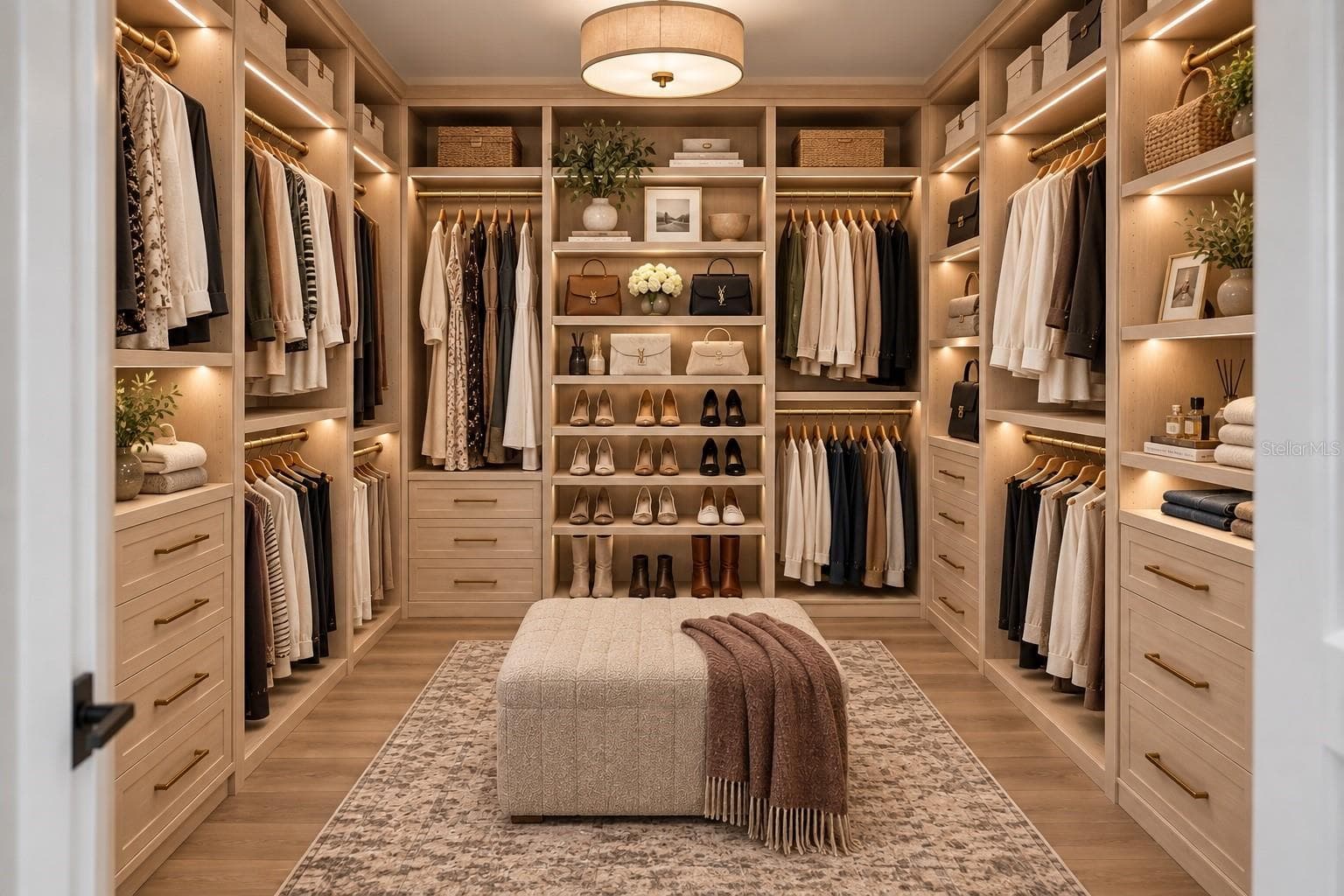 Primary closet rendering for inspiration - 905 ENCLAVE PL, WINTER PARK