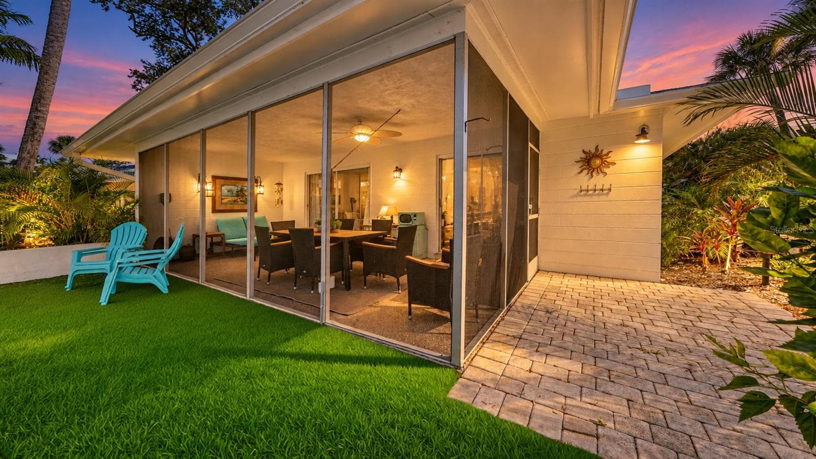 Screened Lanai - Rear View - 1229 MOONMIST CIR #P6, SARASOTA