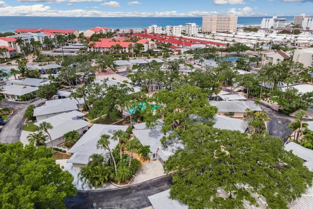 Aerial View of Polynesian Gardens Community - 1229 MOONMIST CIR #P6, SARASOTA