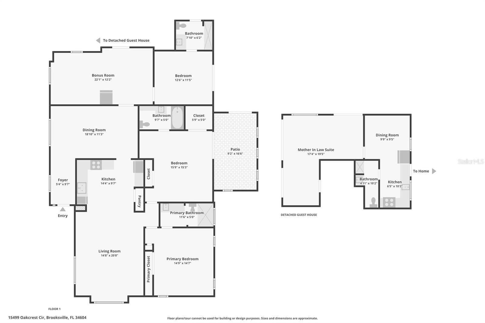 Floorplan - 15499 OAKCREST CIR, BROOKSVILLE
